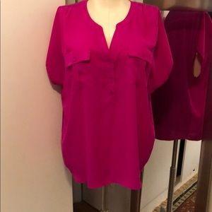 INC Hot Pink Blouse